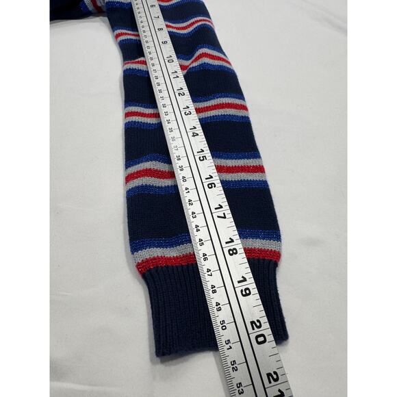 Mini Boden Kids Stripe Sweater 11-12Y Navy White Red Crew Neck Long Sleeve Knit - Picture 7 of 8